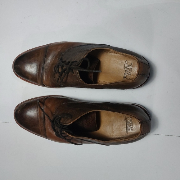 WARFIELD & GRANT Men's Tan Oxford Dress Shoe Leather Size US10 - Picture 11 of 11
